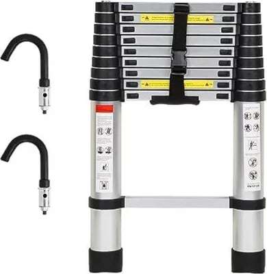 Produktbild von Aluminium Telescoopladder mit Vouwladderfunktion