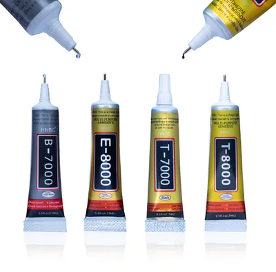 Produktbild von Rosfix Kleber Set – 4x T-8000 + T-7000 + B-7000 + E-8000 je 15ml | Profi-Kleber für Smartphones, Elektronik & DIY