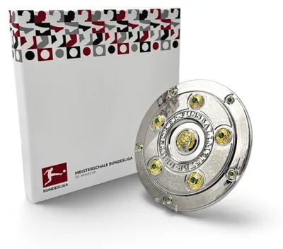 Produktbild von Bundesliga Meisterschale Replika 15 cm, Metall, offiziell lizenziert, Meistergravur 2026