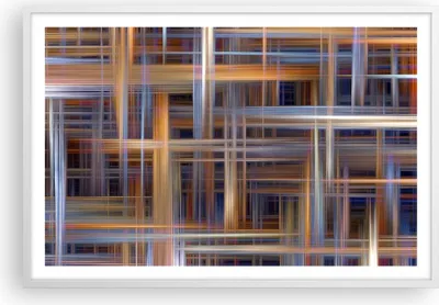 Produktbild von Gerahmtes Poster - Weißer Rahmen - Abstraktion modern - 91,5x61 cm - Wand Bild - Wanddeko - Wandbilder - Kunstposter - Wandposter - Bilderrahmen - Bilder - Kunstdruck - Wandbild - P2WAA91x61-3430