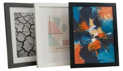 Produktbild von M-Interio Holzrahmen 50x50 cm mit Plexiglas für Bilder