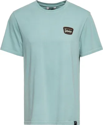 Produktbild von KING KEROSIN Acidwashed T-Shirt Detroit Motor Service Graublau M