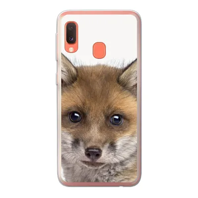 Produktbild von MuchoWow® Handyhülle Schutzhülle Hülle für Samsung Galaxy A20e Fuchs - Tiere - Jungtier - Jungen - Mädchen - Kind Silikon Softcase Handy Hülle - Abdeckung