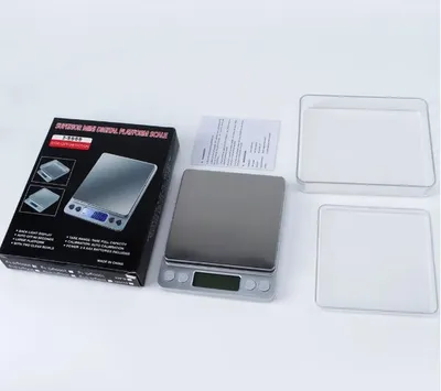 Imagen del producto de Go Go Gadget: Báscula digital mini portátil profesional – 0,1 g – 2 kg – Plateado