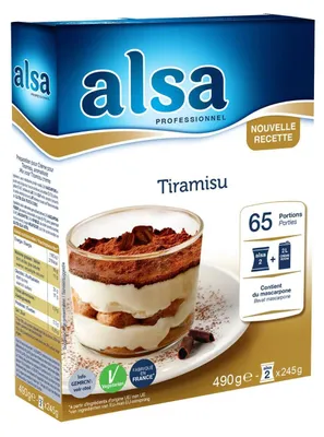 Produktbild von Alsa Creme Tiramisu 490g – Fertigmischung für cremiges Tiramisu, Dessert