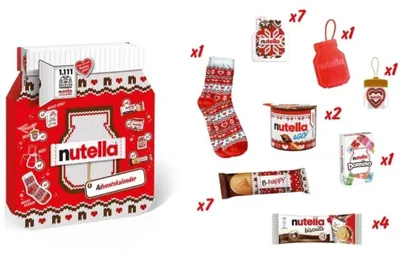 Obrázek produktu pro Nutella Adventní kalendář ve tvaru sklenice, 528 g