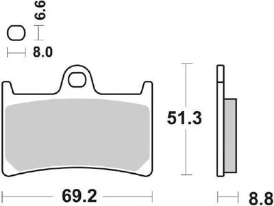 Produktbild von sbs Bremsbeläge Satz Vorne 634DS
