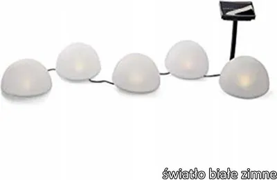 Obrázek produktu pro Solární zahradní lampa 5LED studené světlo - černá