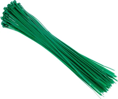 Zdjęcie produktu dla Opaski kablowe nylonowe 300x3,6 mm, zielone, 100 szt.