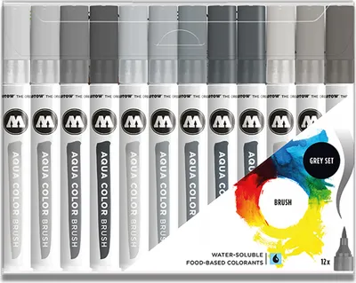 Produktbild von Molotow 200493 - Dunkles Grau - Grau - Hellgrau - Grau - Deutschland - 12 Stück(e)