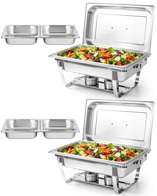 Imagen del producto de Solidchoice - Juego de 2 recipientes para buffet, con capacidad de 9 litros