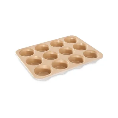 Produktbild von NORDIC WARE Muffinform mit 12 Muffinförmchen gold