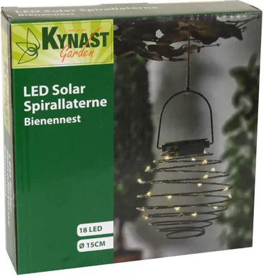 Image de Kynast Garden LED Lanterne spirale solaire Nid d'abeille hauteur 20cm
