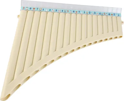 Produktbild von 18 Pfeifen Panflöte C-Taste Panflöte mit Mundstück Blasinstrument für Studenten Anfänger Tragetasche