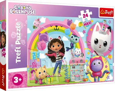 Zdjęcie produktu dla Puzzle Maxi Domek dla lalek Trefl Gabby'S 24 szt