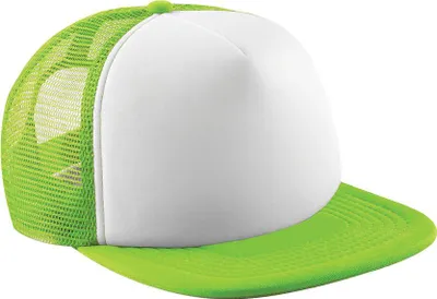 Immagine prodotto di Beechfield B645 | Vintage Snapback Trucker Cap / Cappello / Cappello - Colore: verde lime/bianco - Taglia: unica