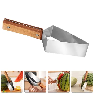 Produktbild von Tragbares Wassermelonenmesser mit ergonomischem Griff, multifunktionales Obstschneidewerkzeug, für Melonen & Avocado, praktisch in Küche & Picknick