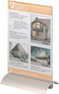 Obrázok produktu pre Durable PRESENTER A5, Akrylový, Priehľadná, 150 mm, 85 mm, 237 mm