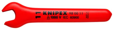 Produktbild von Knipex 98 00 11, Chrom-Vanadium-Stahl, Rot, 11 mm, 120 mm, 45 g, 1 Stück(e)