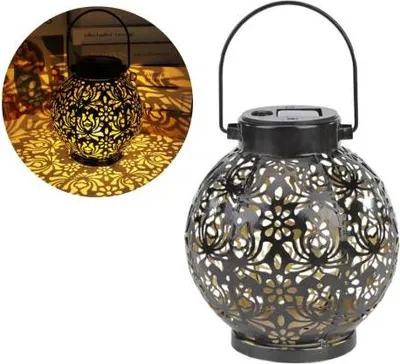 Zdjęcie produktu dla Znicz solarny lampion uliczny LED czujnik zmierzchu latarenka ogrodowy