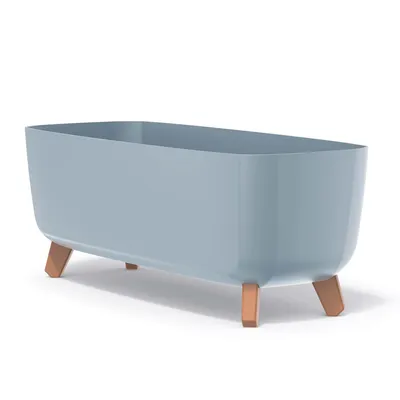 Produktbild von nabbi Donica plastikowa na nóżkach DGCL600 58 cm - jasnoszara