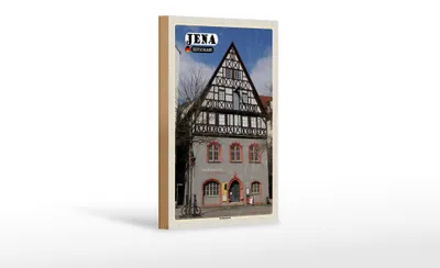 Produktbild von Holzschild Städte Jena Stadtmuseum Kunstsammlung 12x18 cm
