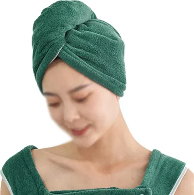 Produktbild von 2 Stück Mikrofaser-Haarhandtuch-Wickel für Damen, Badezimmerhauben