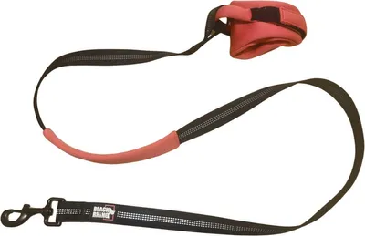Produktbild von Black Rhino Hundeleine mit Handgelenkband – Rot | 140 cm Komfortable Freihandleine | Wetterfest, Bequemes Handgelenkband, Robuster Metallkarabiner