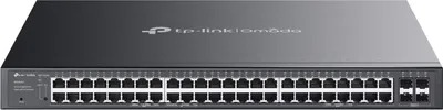 Obrázek produktu pro TP-Link Omada SG2452LP, Řízený, L2/L2+, Gigabit Ethernet (10/100/1000), Podpora napájení po Ethernetu (PoE), Instalace do racku, 1U
