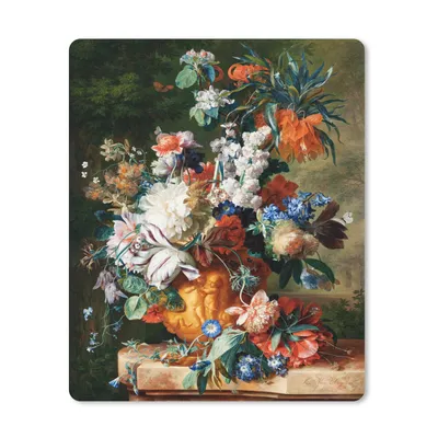 Produktbild von MuchoWow® Mauspad Mousepad Ölfarbe - Blumen - Stilleben 30x40 cm - Mousepads - Maus Mat - Pad - Mausunterlage - Mausmatten