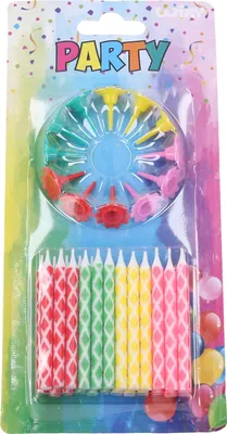 Image de Bougies 24pcs + supports 12pcs