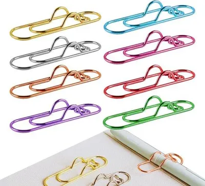 Produktbild von Famanu Penklemmen - Multifunktionale Clips aus Metall - 7 x 1,9 cm - Mehrfarbig