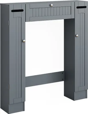Image de Armoire de toilette Vicco Bianco Gris 89x99cm avec 2 distributeurs de papier toilette, Model 54282