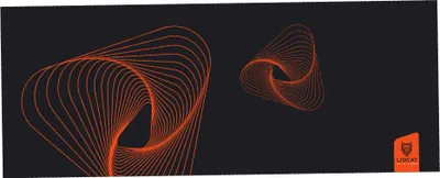 Produktbild von Liocat Gaming-Mausmatte PD 683 XXL, Schreibtischunterlage, Mausmatte, Mauspad 300 x 800 x 3 mm  Anti Rutsch Matte für Gamer, Grafikdesigner, Büro - Orange Schwarz