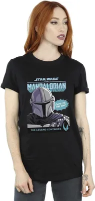 Produktbild von Star Wars The Mandalorian - T-Shirt für Damen BI45801 (XXL) (Schwarz)