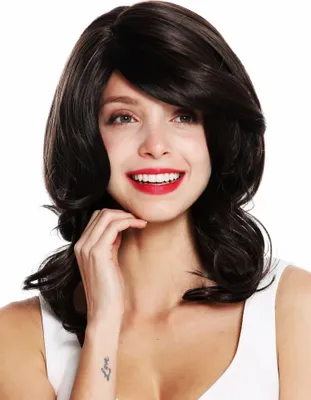 Produktbild von WIG ME UP Perücke lang wellig voluminös Scheitel Braun Mix VK-44-4/8