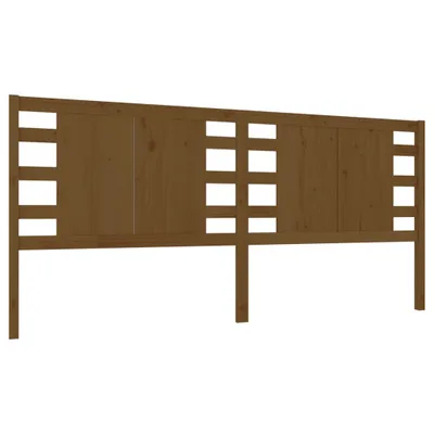 Produktbild von vidaXL Kopfteil Honigbraun 126x4x100 cm Massivholz Kiefer