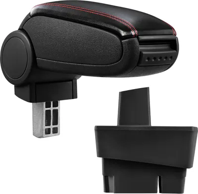 Produktbild von Armlehne Mittelarmlehne Leder Bezug Schwarz / Rot für Ford Focus 1 I 1998-2001