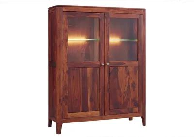 Immagine prodotto di MASSIVMOEBEL24 | BROOKLYN #25 Credenza in legno di shessham - oliato / noce 110x40x140