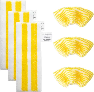 Produktbild von 10 Stück Mikrofaser Bodentücher Set für Kärcher Dampfreiniger