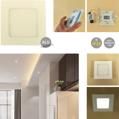 Produktbild von LED Einbauleuchte BEA viereckig Einbaulampe : 12 x 12cm