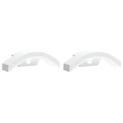 Zdjęcie produktu dla Zewnętrzne kinkiety LED z czujnikami, 2 szt., białe, aluminium
