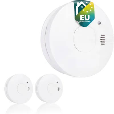 Produktbild von Rauchmelder mit 10 Jahren Sensorlebensdauer und 5 Jahren austauschbarer Batterie, 2er-Pack