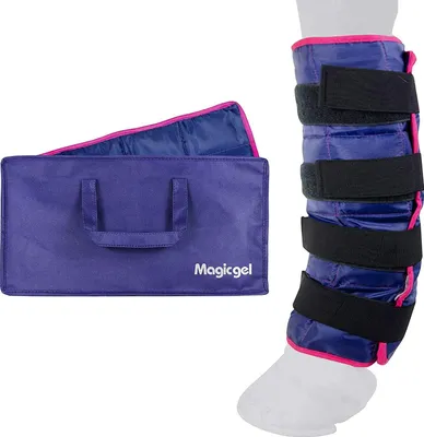 Produktbild von Magic Gel - Kühlgamaschen für Pferde - Gamaschen zum Kühlen von Sprunggelenk, Knöchel, Knie und Hufe - Kühlbandage für Pferde