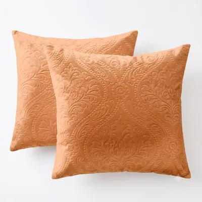 Productafbeelding van Boho kussenhoezen, decoratief, met patroon, oranje, 2 stuks, 50x50 cm