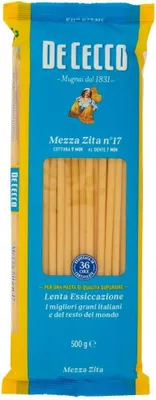 Produktbild von 10x Pasta De Cecco 100% Italienisch Mezza Zita N°17 Nudeln 500g + Italian Gourmet Polpa 400g