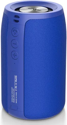 Imagen del producto de Altavoz Bluetooth ZEALOT: Reproductor de música con USB/tarjeta TF/AUX, altavoz Bluetooth, resistente al agua IPX5, 12 horas de reproducción, conexión dual, portátil e inalámbrico