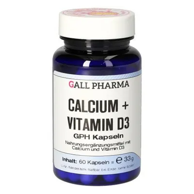 Produktbild von Calcium + Vitamin D3 GPH Kapseln, 60 St KAP