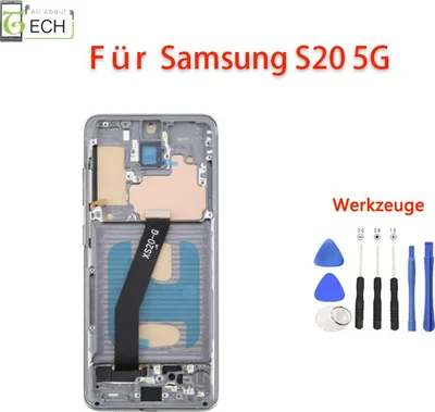 Produktbild von Für Samsung Galaxy S20 5G G981 LCD Display TFT mit Rahmen Touchscreen Bildschirm