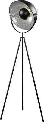 Produktbild von riess-ambiente Industrial Stehlampe STUDIO 150cm schwarz Blattsilber-Optik neigbarer Schirm Stehleuchte Lampe Leuchte